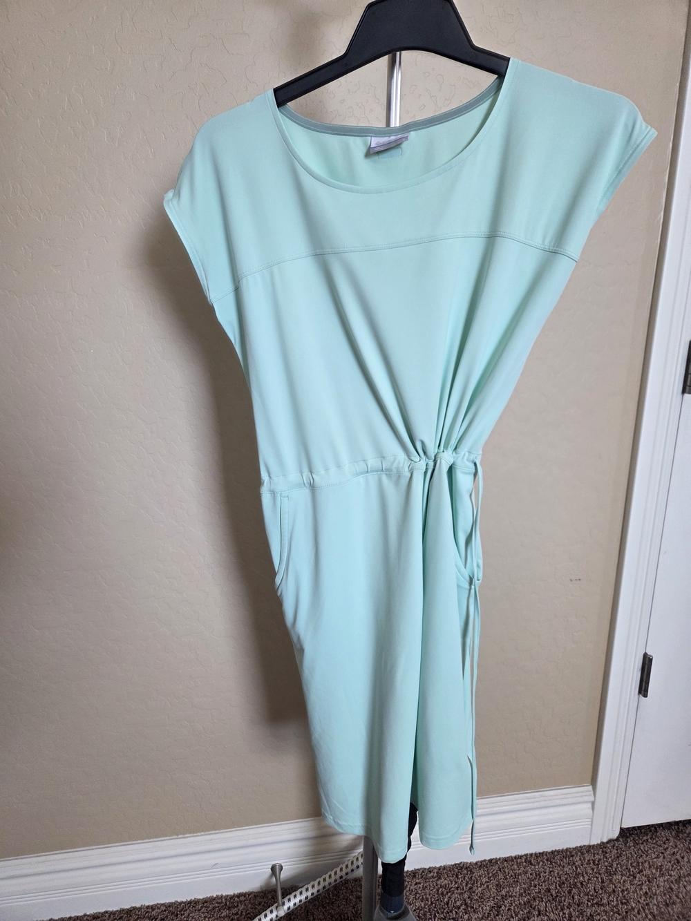 Columbia Mint Green Casual Tie-Waist Tee Dress - Picture 3 of 6